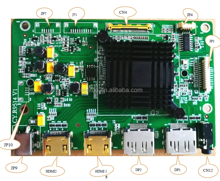 4K UHD LCD Controller Board V by One 51 PIN LVDS 30 PIN MIPI 40 Pin HDM1 DP 3840*2160 Controller Board 4K Display Treiber Board