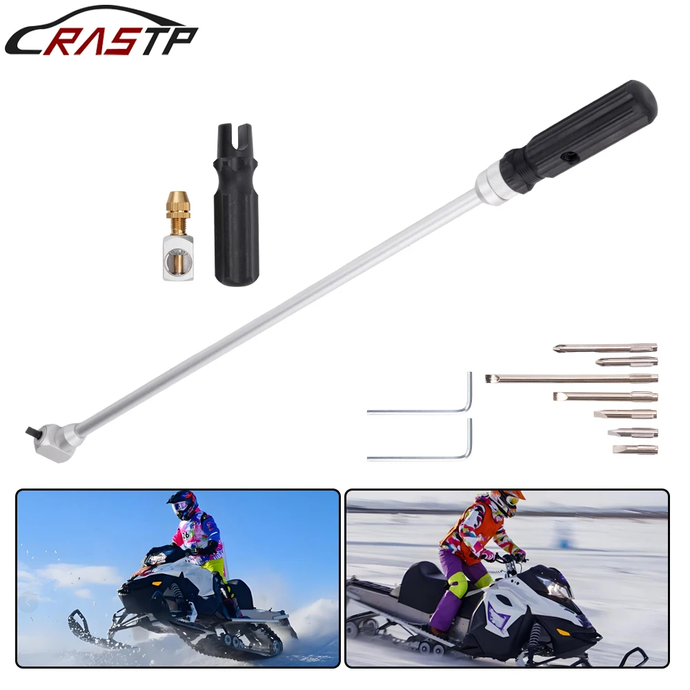 RASTP-Motorcycle Carburetor Pilot Screw Adjustment Tool 19IN 90°Oblique Screwdriver Adjuster For ATV UTV Snowmobile TC089