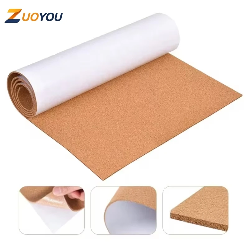3mm Thick Self Adhesive Cork Roll Sheet Cork Liner Wall Decor DIY Bulletin Board Drawer Cabinet Furniture Covering Wallpaper