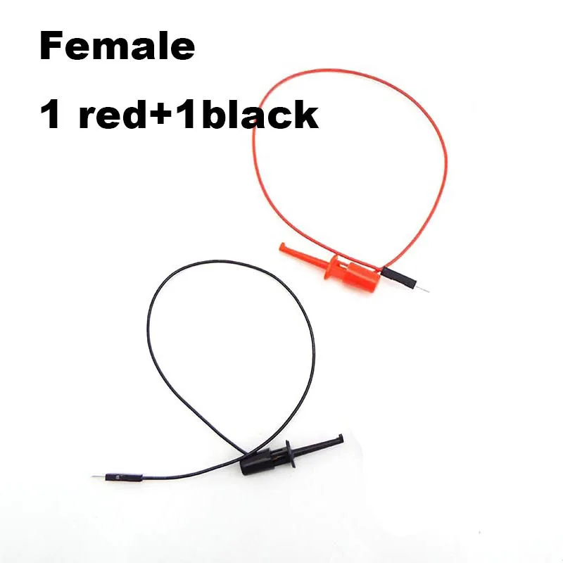 4types Single Test Hook Clip Line Probe Logic Analyzer 10pin Cable Crocodile Clip For Gripper Electronic Testing IC Grabber B4