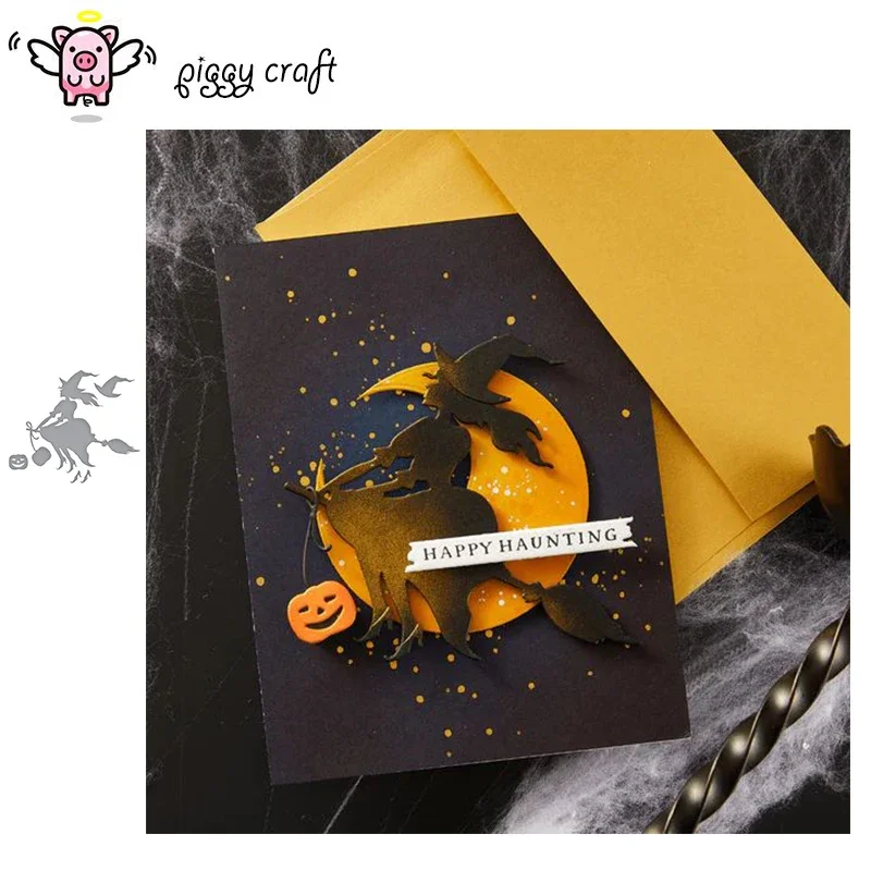 New Craft metal cutting dies cut die mold Halloween broom Witch Scrapbook paper craft knife mould blade punch stencils dies