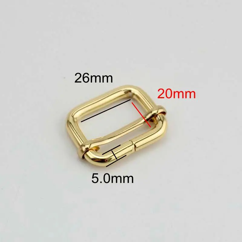 50pcs Non welded 26X20mm(1 inch) Slider buckle,DIY Belt Ribbon Roll Buckle Strap Adjuster Tri-glide Buckles