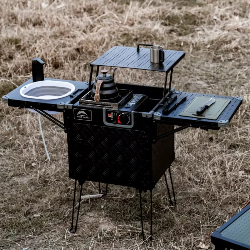 

New Design Multifunctional Foldable Portable Integrated Camping Outdoor Kitchen Box