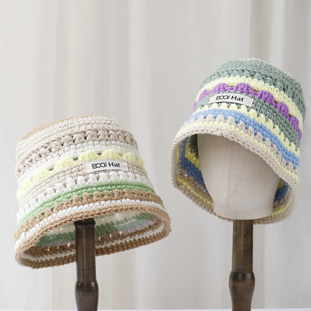 ousado-chapeu-quente-de-la-feminino-malha-balde-chapeus-de-pescador-franja-colorida-fofo-artesanal-luxuoso-outono-inverno-y2k