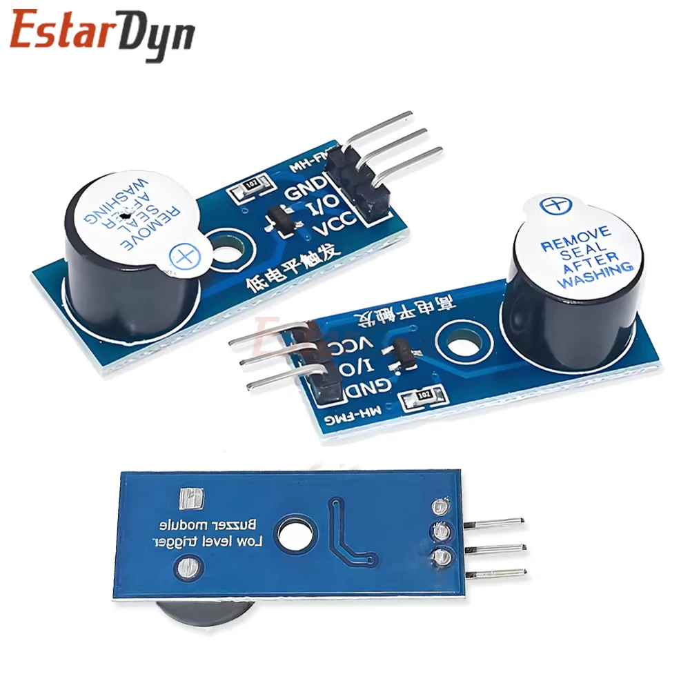 Estardyn Active/Passive Dual Mode Buzzer Module 5V, High/Low Level Trigger & PWM for Raspberry Pi ESP32
