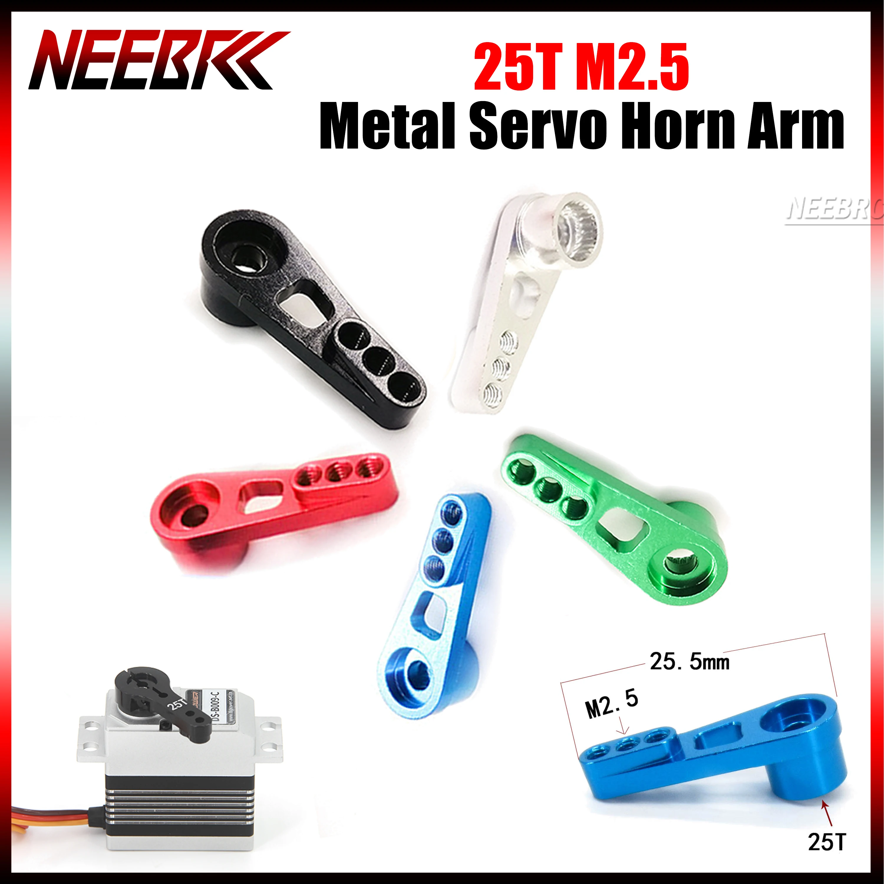 

Металлический сервопривод 25T M2.5 для радиоуправляемых машин Wltoys MN78 MN82 MN168 MN99S WPLD12 B36 C74 C74-1 C54, улучшенные аксессуары для сервоприводов