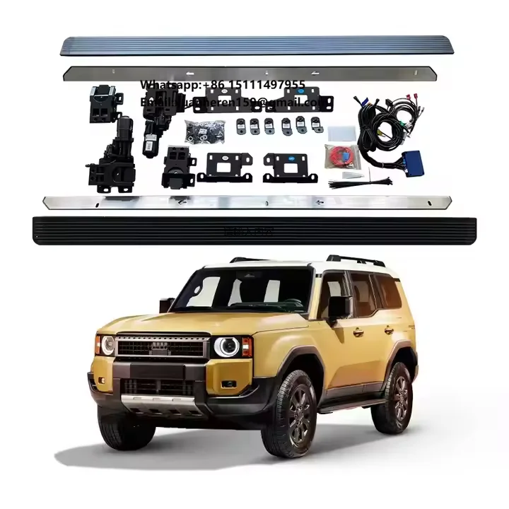 

Электрические выдвижные подножки из алюминиевого сплава для Toyota LAND CRUISER Prado LC250 2024, автоматические боковые подножки