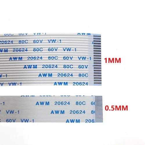 Imagen 2 del producto Cable plano Flexible FPC FFC, cinta de 22/24/26/28/30/32/34/36/40 Pines, paso de 0,5 MM, 1,0 MM, longitud de Cable tipo A 6/10/15, 10 unidades/20/25/30/40CM