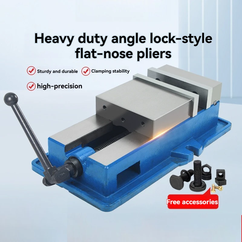 Precision Self Centering CNC Tiger Pliers Cnc Machining Center Concentric Flat Mouth Pliers Fixture Bench Drill