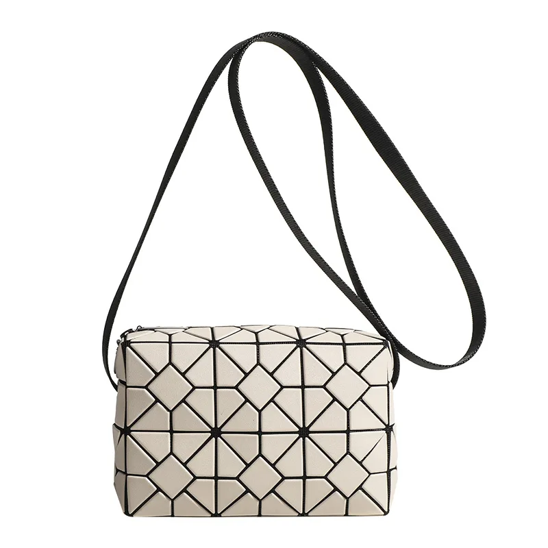 Japanese bag 2024 new drawstring pillow all match diamond lattice simple small square bag single shoulder ladies handbags