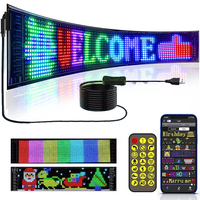 LED Matrix Pixel Panel DIY Programmable Flexible LED Display Demon Eyes Car LED Logo Bluetooth App Control Scrolling Night Light