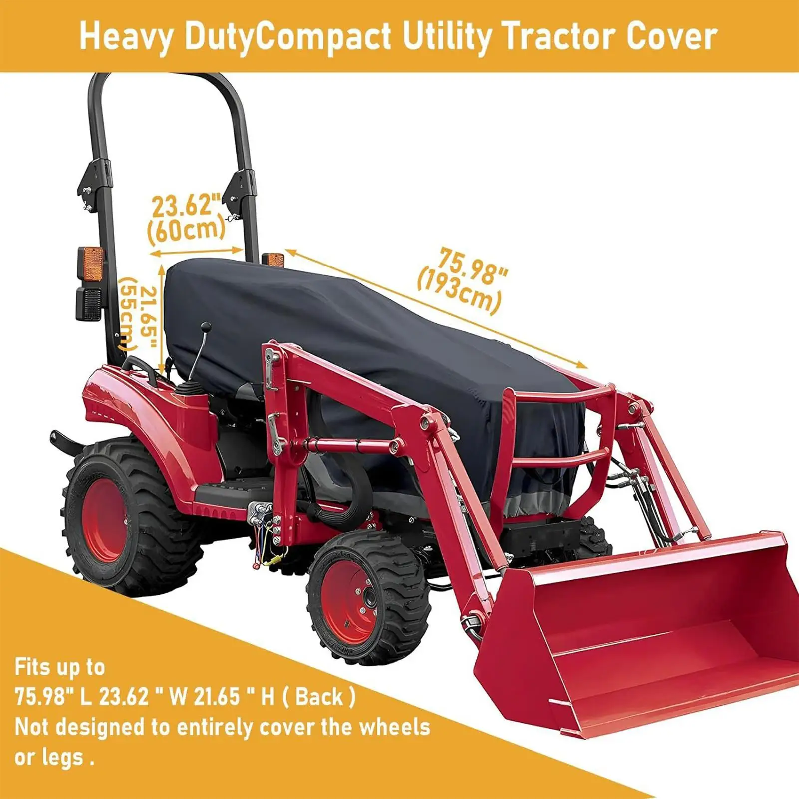 

Чехол для газонокосилки, компактная защита для газонокосилки, чехол для трактора высокой плотности для заднего двора, сада, сельского хозяйства, гаражного сарая