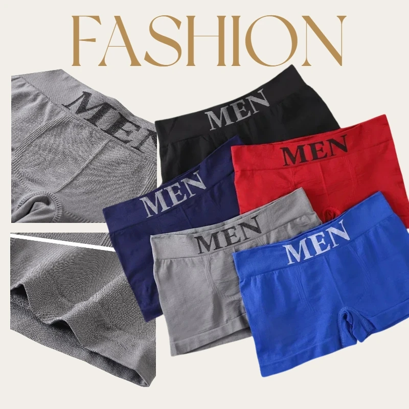 Men\'s Panties Letter Printing Underwear Boxershorts Men Soft Boxer Shorts 2022 Breathable Male Elastic Underpants