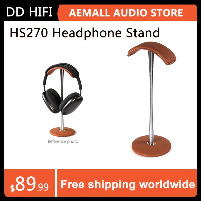 

DD ddHiFi HS270 Headphone Stand, Genuine Leather and Aluminium Alloy Headphone Stand Headset Holder for All Headphones