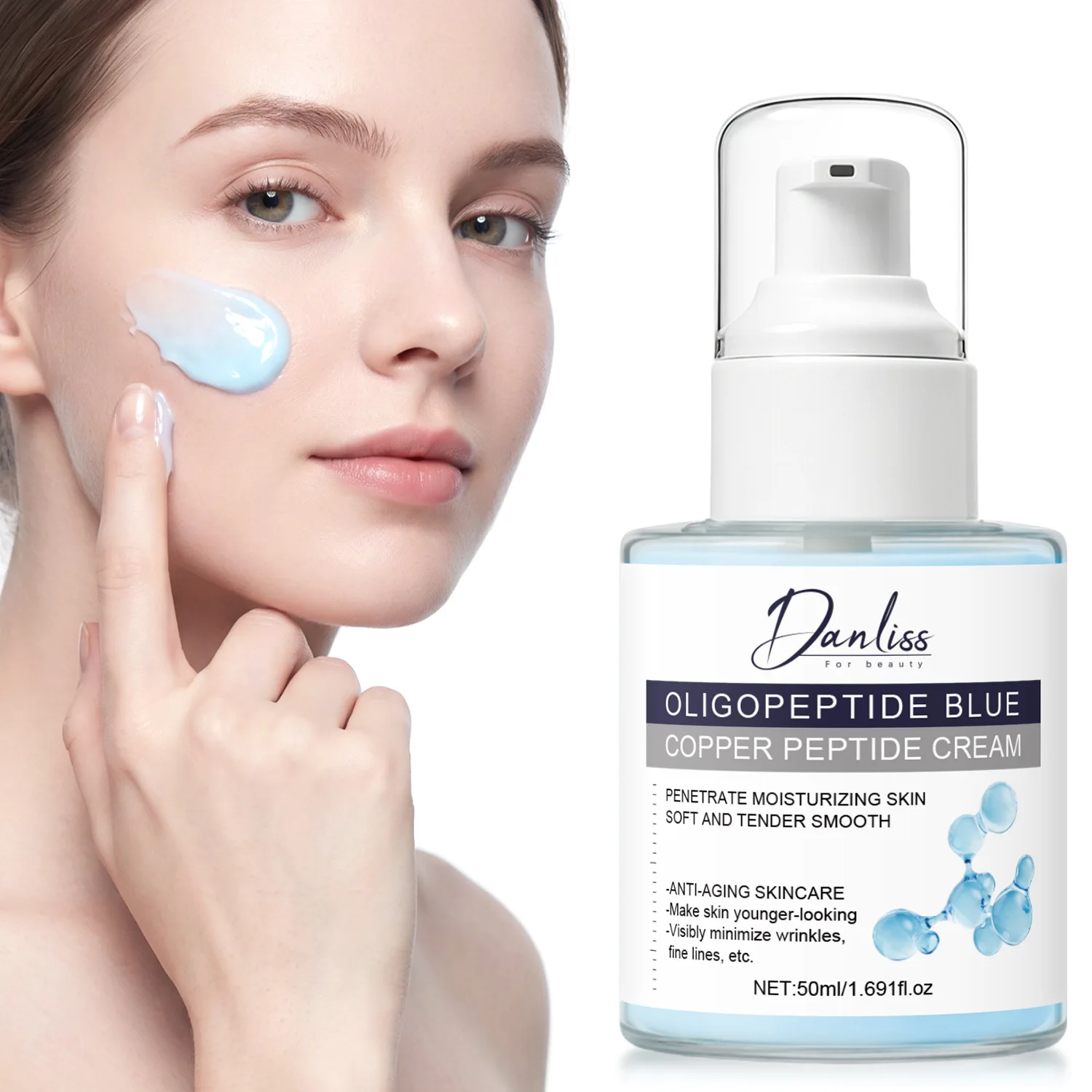 Oligopeptide Blue Copper Peptide Cream – Anti-Aging Skincare for Younger-Looking Skin Rediscover youthful, radiant skin.