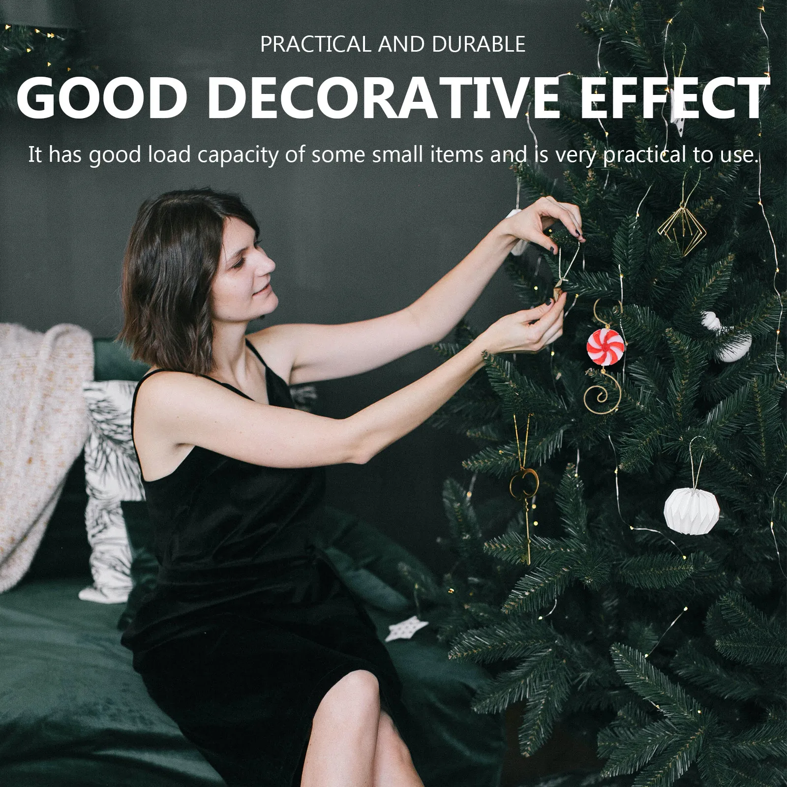 

20 шт. металлических крючков-ветряных мельниц для конфет, рождественских украшений, аксессуаров для елки, прочные декоративные крючки для подвесок и фонарей