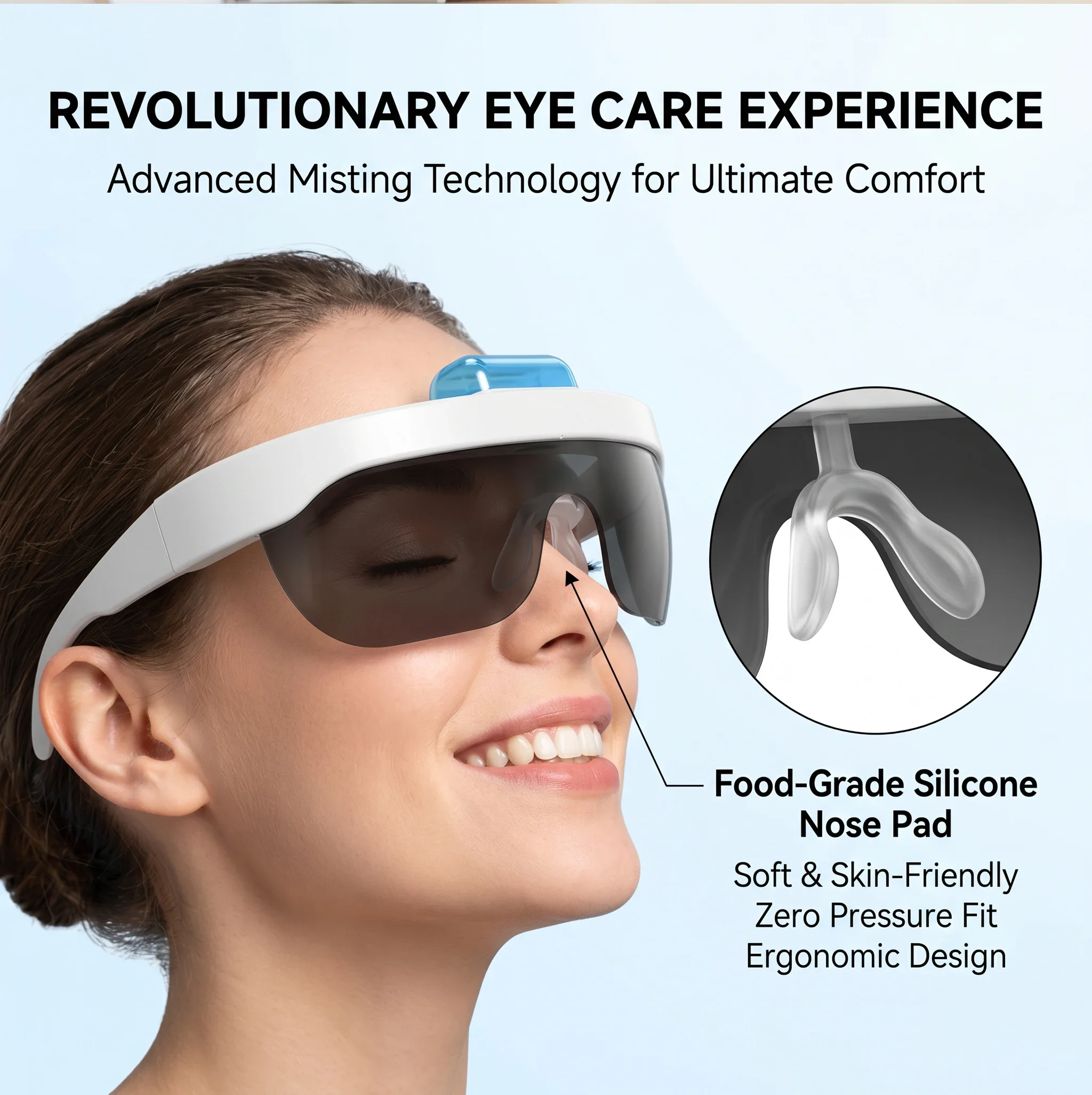 

Eye Massager Device New Products for Relieving Dry Eye Fatigue Moisture Eye Massage Glasses with Eye Drops