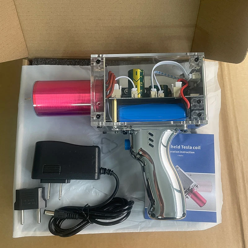 80W 6A Handheld Arc Magnetic Energy High Voltage Generator Artificial Lightning For Tesla Coil Third Generation Enhanced image 6