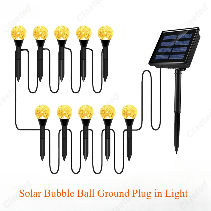 LED Solar Ground Mounted Lights Outdoor Waterdichte Binnenplaats Tuin Gangen Gazon Sfeer Decoratie Verlichtingsarmaturen