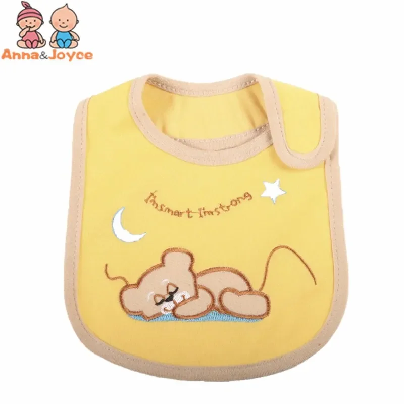 6Pc/Lot Free Shipping Baby Bibs Pattern Toddler Waterproof Saliva Towel Cotton Fit 0-3 Years Infant Burp Cloths Feeding