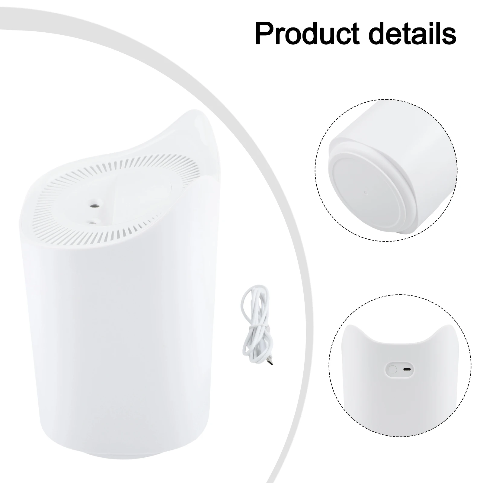 Sleek Portable Design Humidifier Offering Powerful Mist Production Alongside Customizable LED Lighting Options