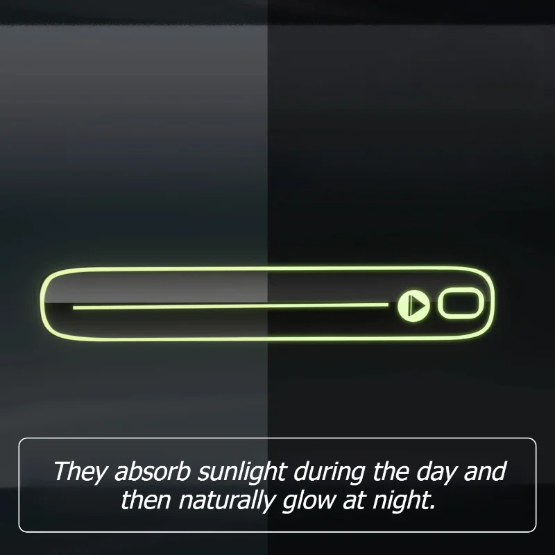 ل Denza N9 N8L مقبض الباب مضيئة ملصق مقبض الباب تذكير المضادة للخدش حماية الشارات ديكور اكسسوارات السيارات الخارجية