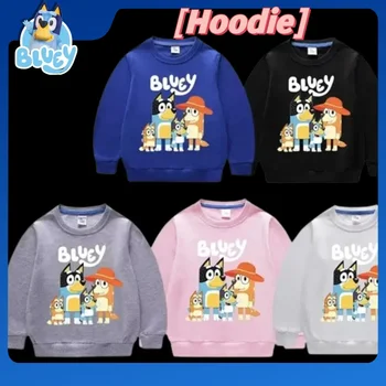 hot Bluey's Children's Spring And Autumn Round Neck Sports Sweatshirt Children's Long-sleeved Casual Tops For Boys And Girls