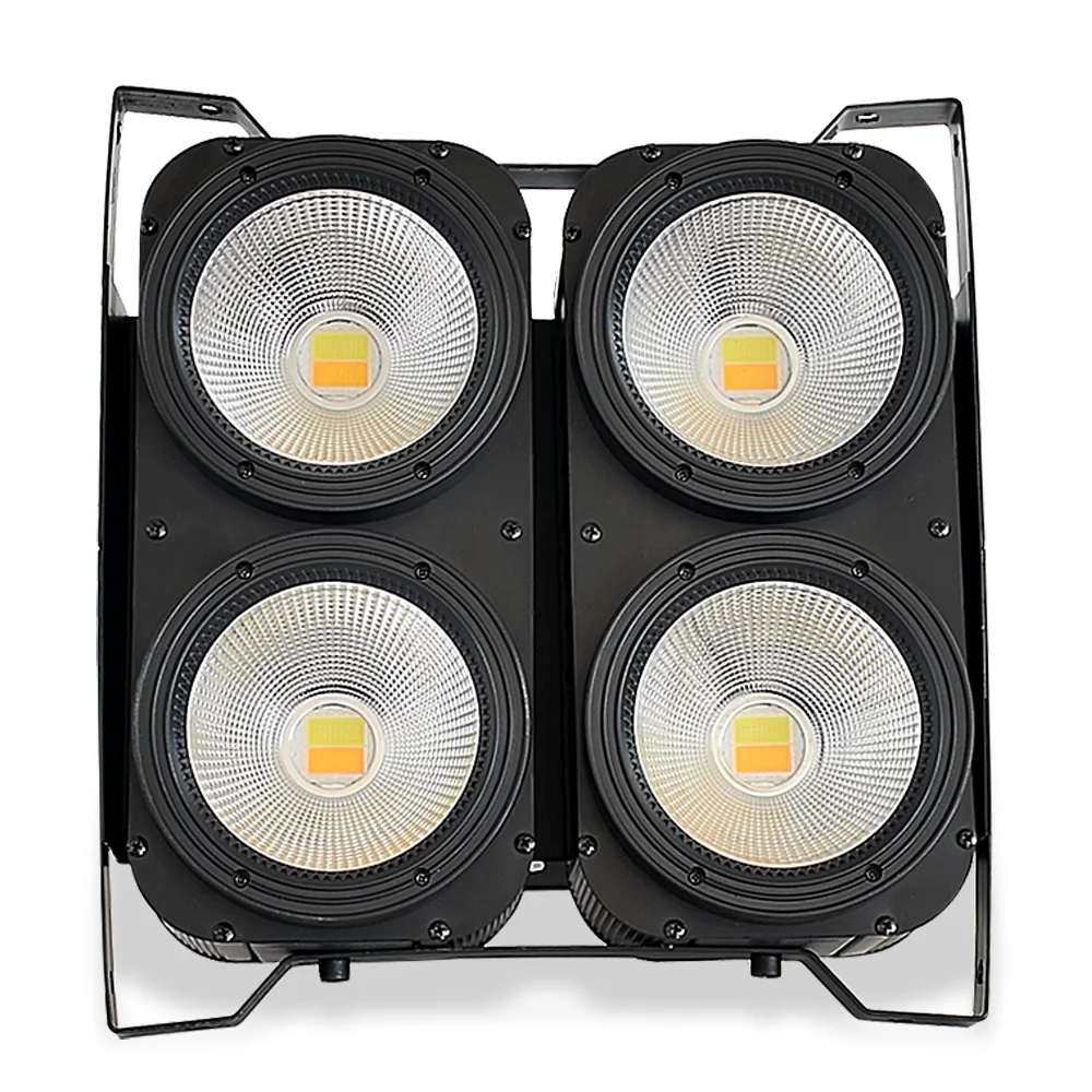 4X100W COB Audiance 2in1 DMX Stage LED Blinders 4 Eyes Blinder DJ Effect Background stage light strobe lights