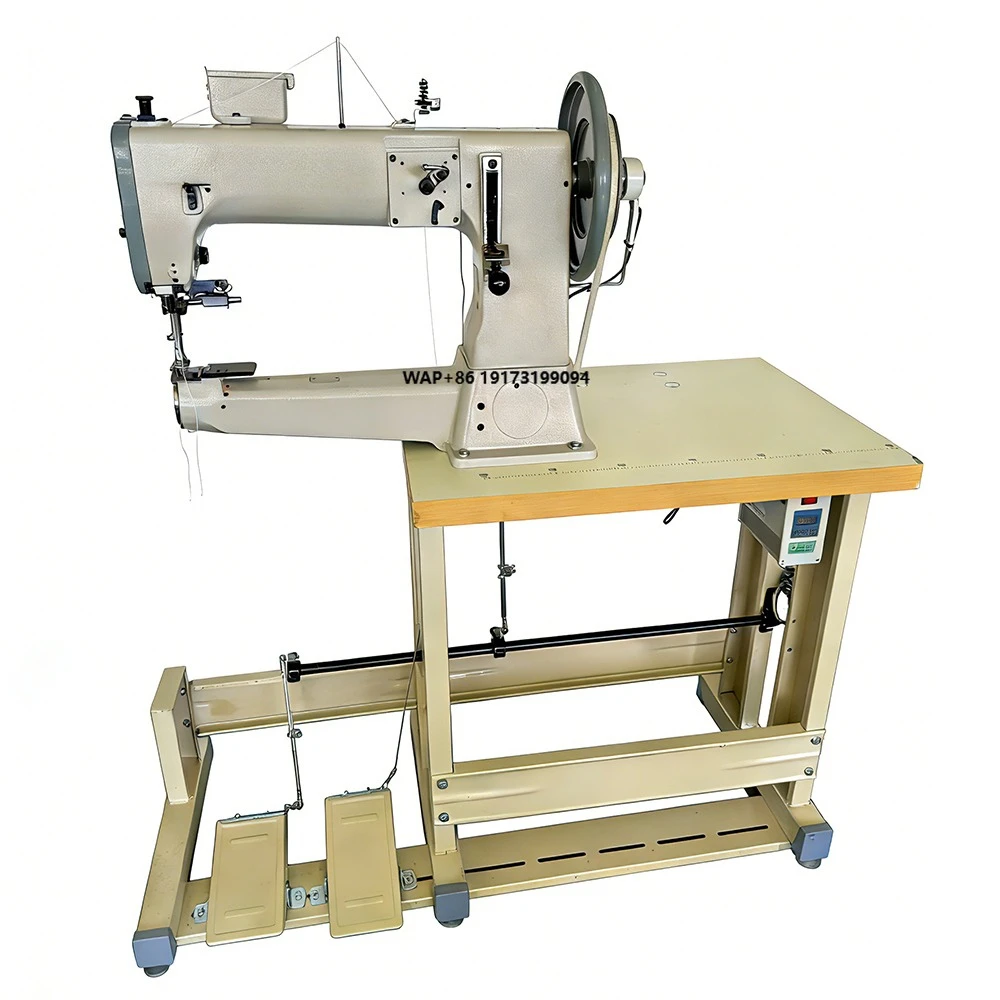 Heavy Duty Sewing Machine Cylinder Arm Bed Heavy Compound Feed Sewing Machine for Leather Products