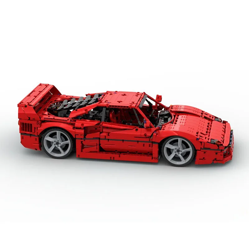 Champion Speed Cars Moc Bausteine Modular F40 1:8 Modell Technologie Blöcke Sportwagen Weihnachten DIY Spielzeug Bau Geschenke