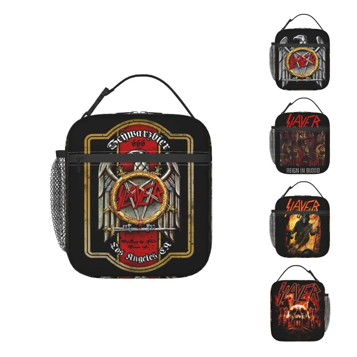 Saco De Almoço Isolado Com Banda De Metal, Saco De Armazenamento De Alimentos, À Prova De Vazamentos, Refrigerador Térmico, Bento Box, Slayers Personalizados, Etiqueta De Cerveja, Acessórios