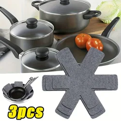 Pot and Pan Protectors 3Pcs Pot Dividers Pad Non-woven 3 Sizes Pans Separator Pads for Protecting Separators Pads Cookware