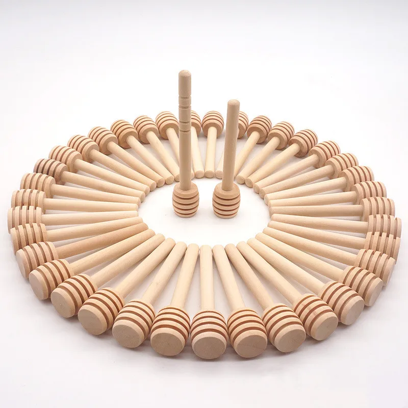 

200pcs 8cm10cm Wooden Honey Stick Jam Red Wine Stirring Stick Wooden Honey Stick Coffee Milk Tea Stirring Stick