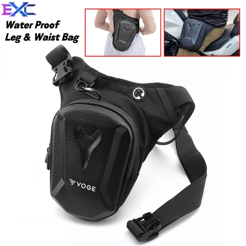 Para Loncin Voge DS525X DS900X DSX 525 900 DSX 900 bolsa impermeable de cintura caída para pierna cinturón de muslo cadera Bum motocicleta táctica militar