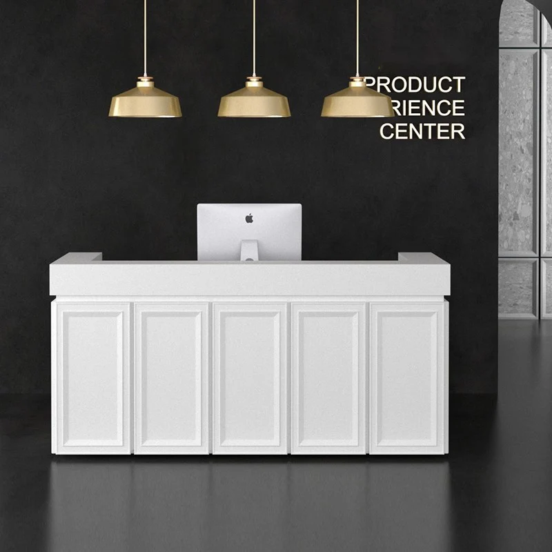 Customized.Custom French Industrial Style Counter Cashier Reception Table for Store Coffee Restaurant Barbecue Bar