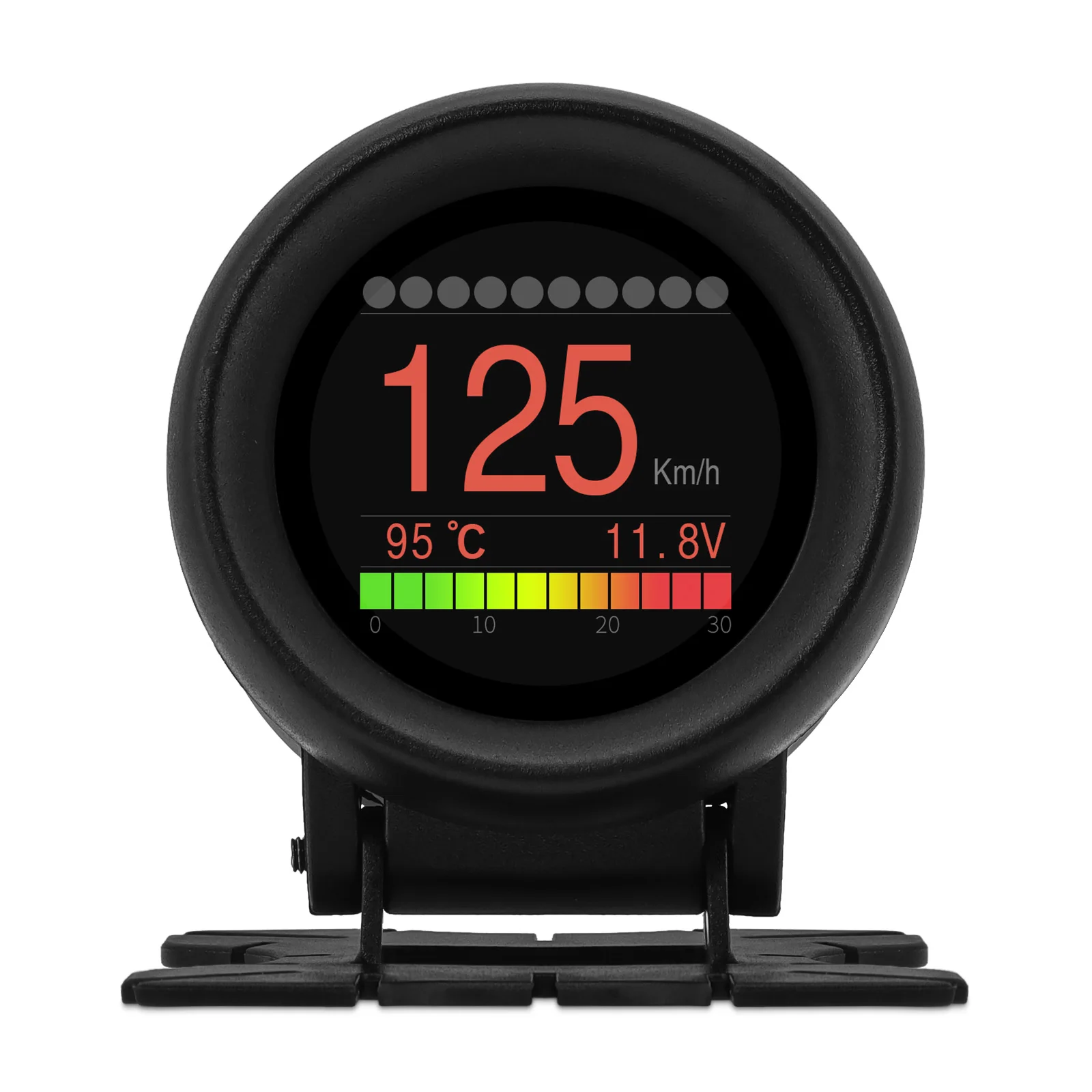 A205 Head-Up Display Boordcomputer Obd2 Display Snelheid Brandstofverbruik Temperatuurmeter Slimme Digitale Multifunctionele Meter