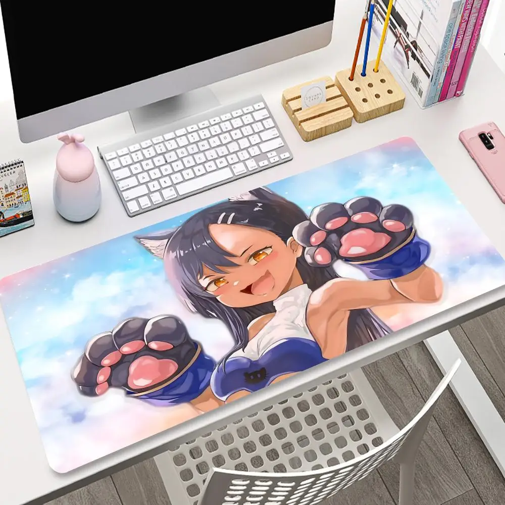 New Don\'t bully me,Nagatoro-san Mouse Pad ROGs Rubber Mouse Pad Esports Computer Keyboard Pad Student Writing Pad ROGs