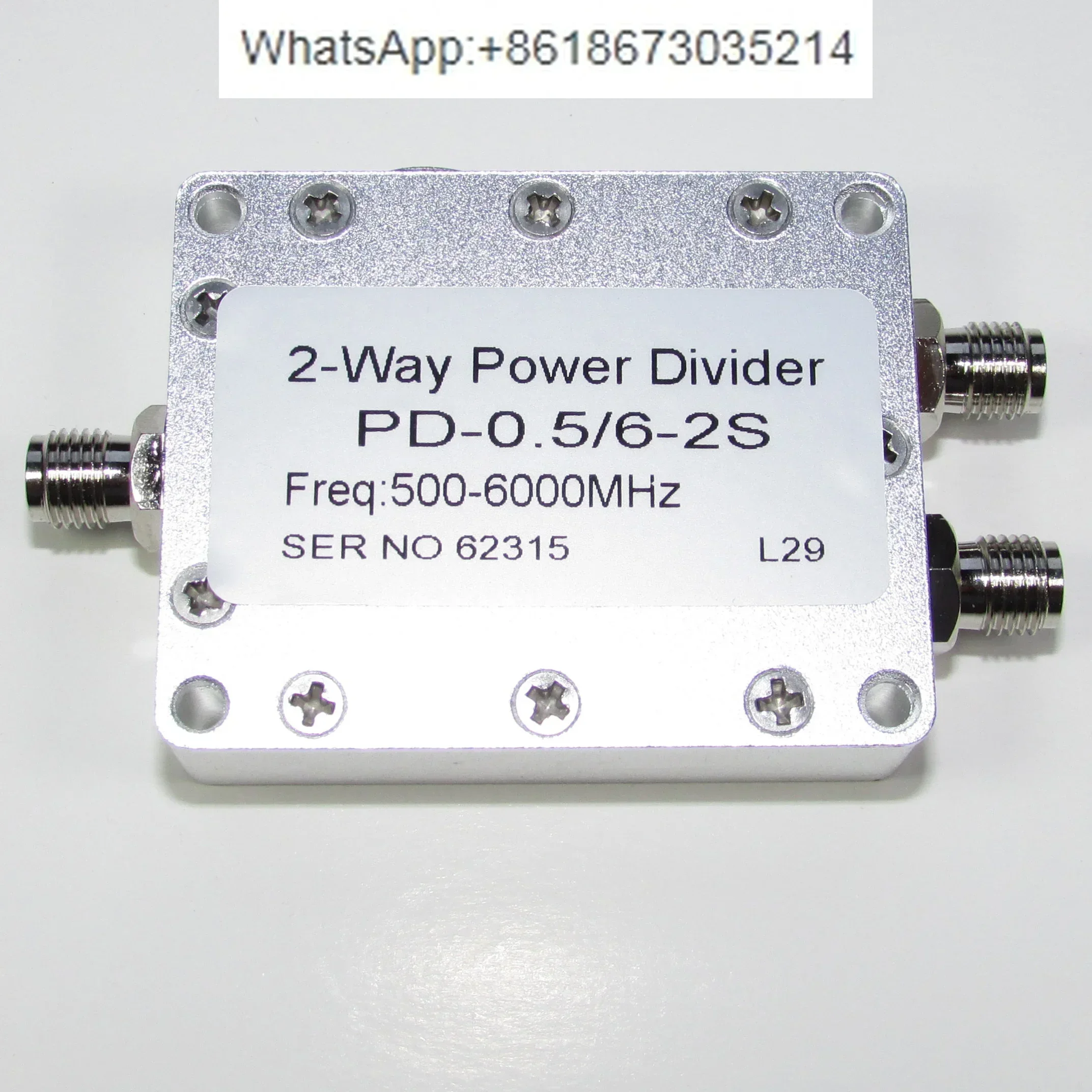 

PD - 0.5/6 - 2S 0.5-6 GHz 30W SMA RF sub-divider
