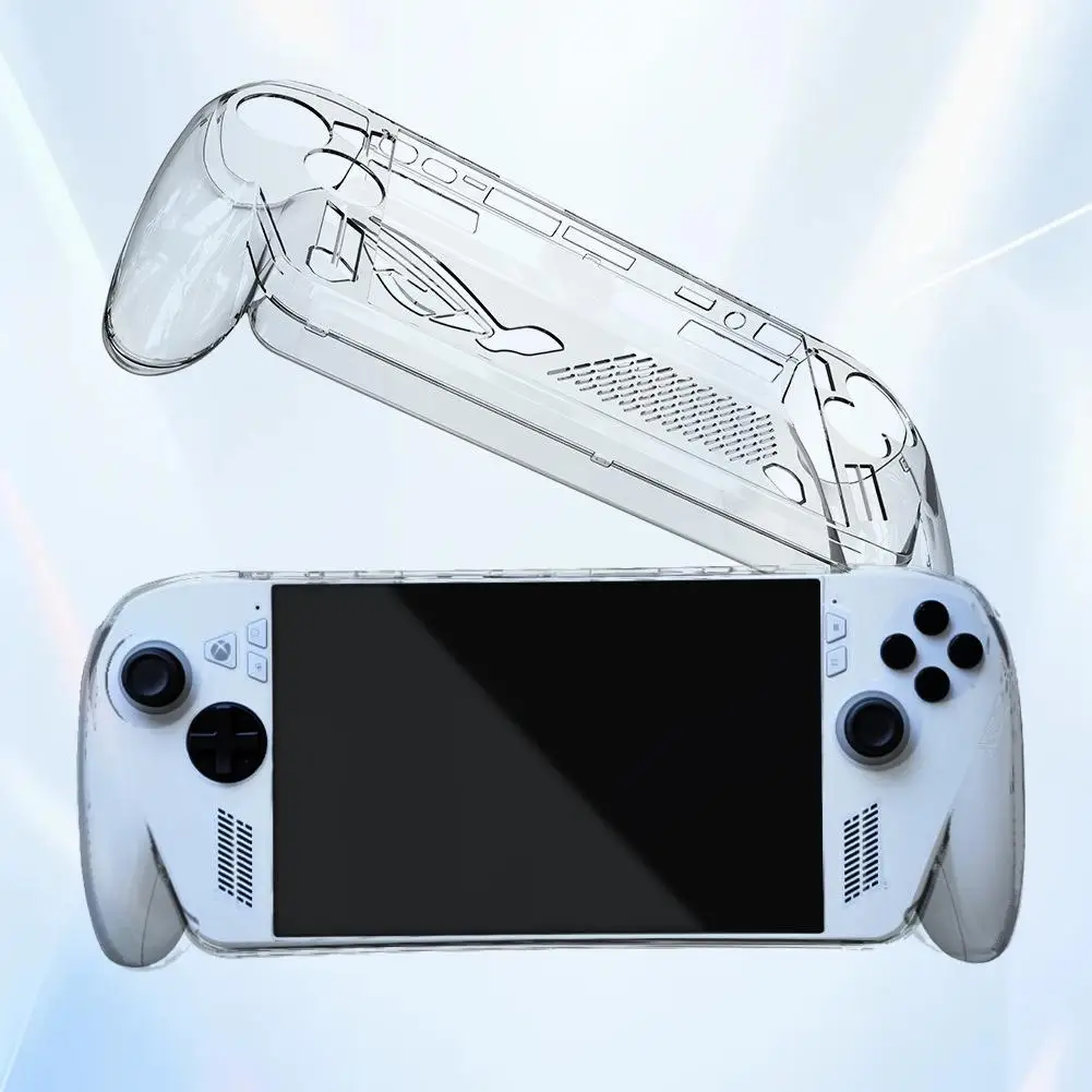 Para ROGXBOX ALLY X funda protectora transparente consola de mano cubierta completa resistente a los arañazos Protector contra caídas