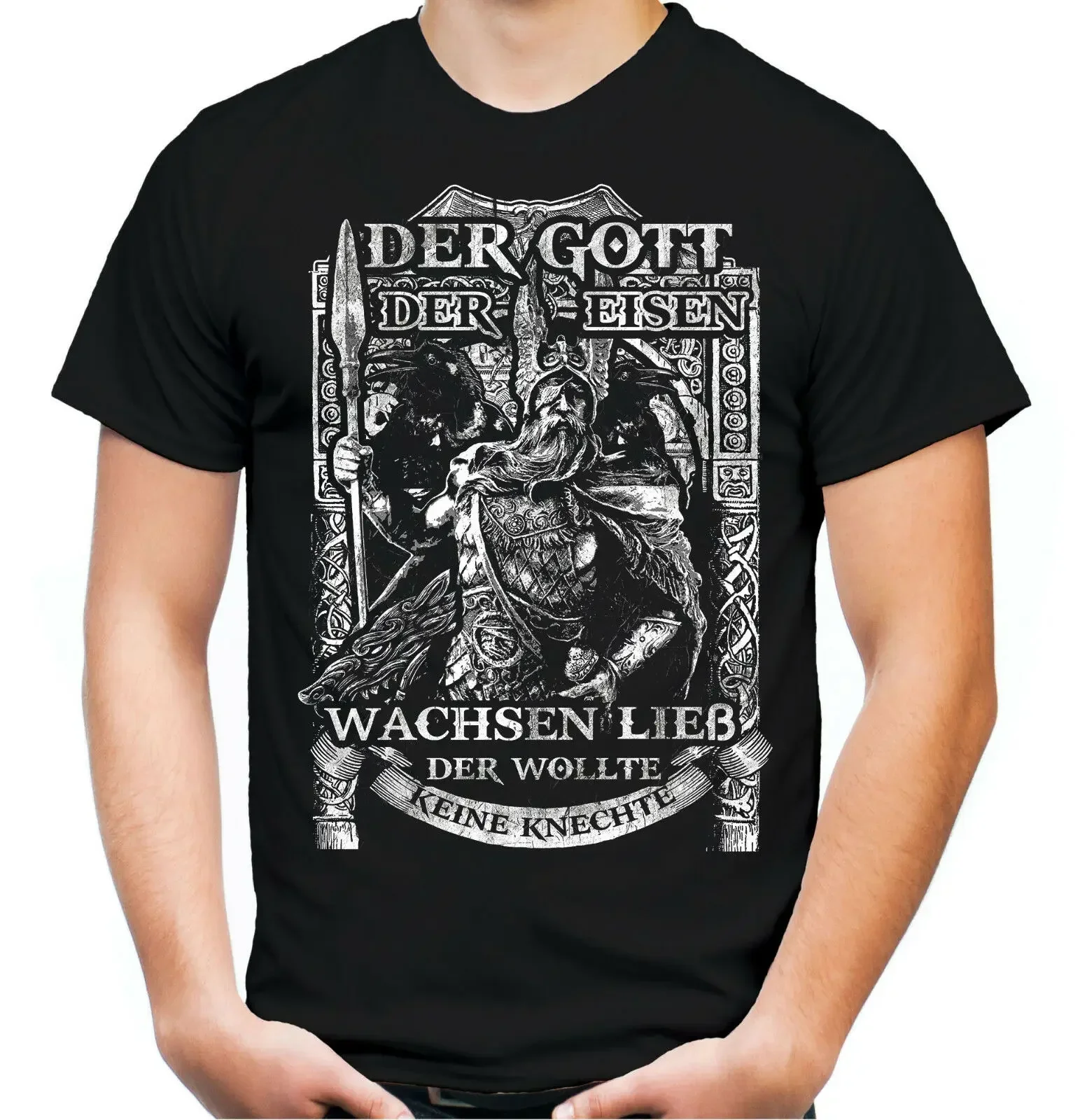 

100% Cotton O-Neck Summer Short Sleeve Casual Mens T-shirt Our God Varhala Vi king German Wotan T-Shirt Size S-5XL