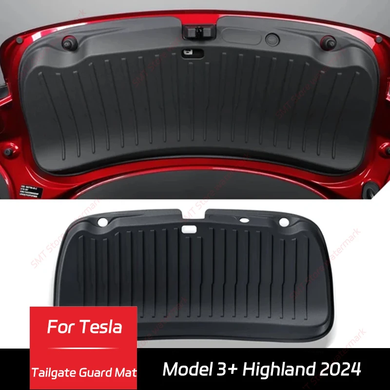 

Rear Trunk Tailgate Guard Mat For Tesla Model 3+ Highland 2024 TPE Trunk Door Protection Pad Anti-dirt Mat Car Accessories