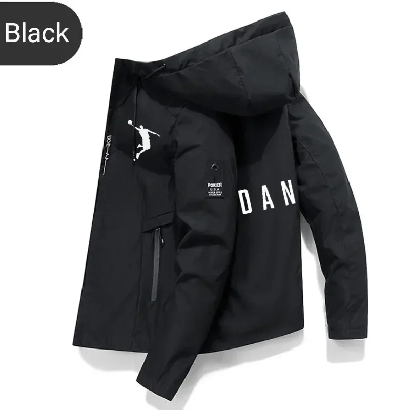 

Men's Basketball Hooded Jacket Trench Outdoor Sports Running Camping Fishing New Jacket for Spring and Fall M-5XL