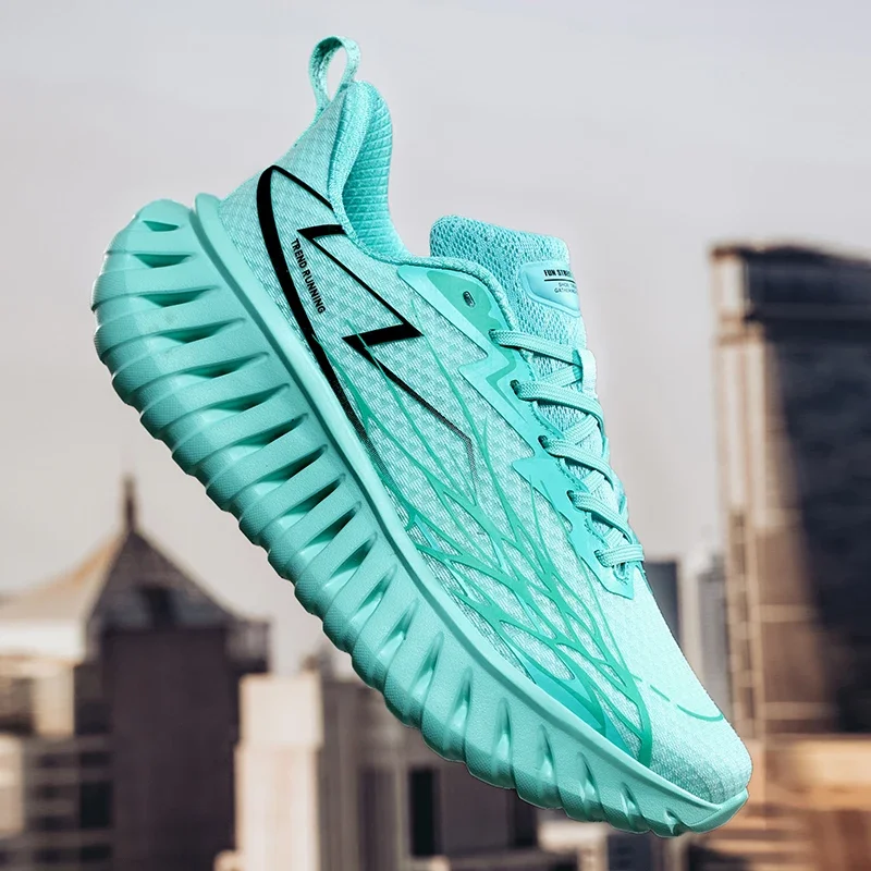 

Men Cushioning Running Shoes Outdoor Jogging Couple Luxury shoes Breathable Non-Slip Trainer Race Sneakers Mesh Off-road Shoes