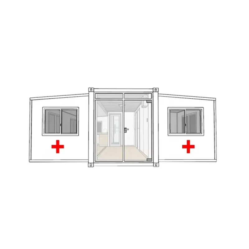 Expandable Foldable Prefab Living Container House Building Extendable Granny Flat Mobile 3 in 1 Expandable Container House Home