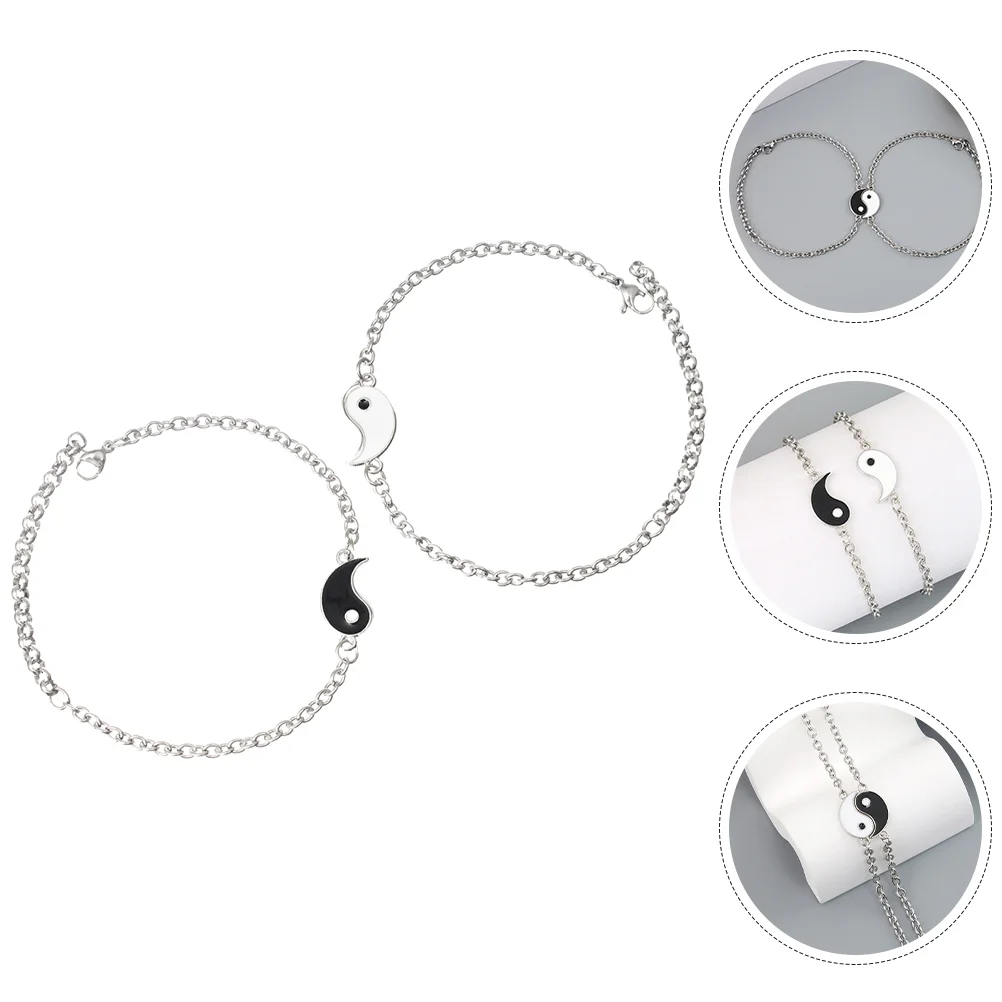 

Yin Yang Stainless Steel Couple Matching Jewelry for Men Women Daily Wear Dates Parties Unique Design Strong Material for Men