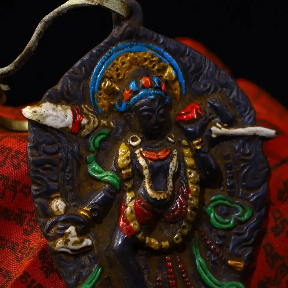Tibet Dharma protector amulet Statue Ornament Home Office Cabinet Deco Desktop Decor Figurines