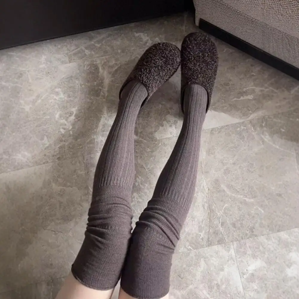 Trendy Over-the-knee Sock Styles Over-knee Socks for Women Women's Over Knee Boot Stocking Slouch Top Thick Cotton for Winter
