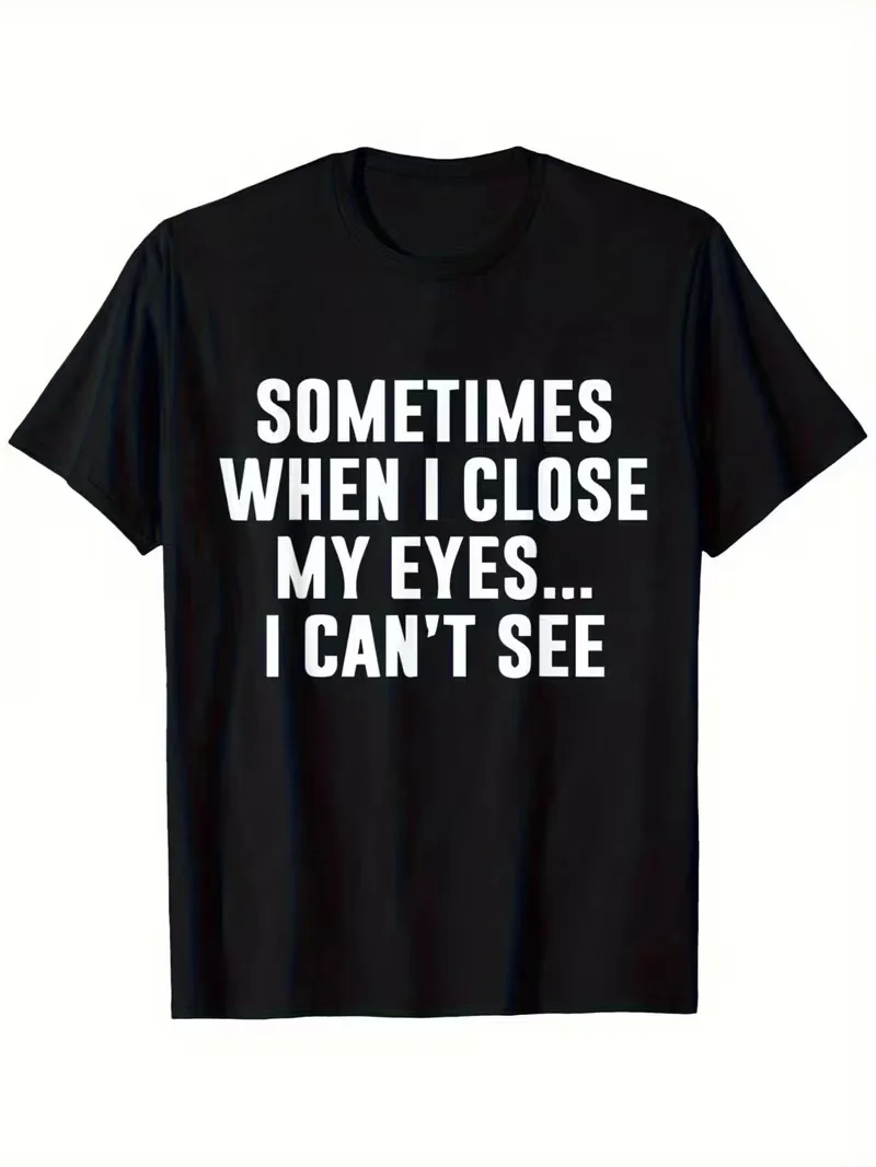 Men's & Women's Funny Graphic T-Shirt Black Short Sleeve Crewneck Casual Shirt with Humorous Digital Print Tee for Casual Attire
