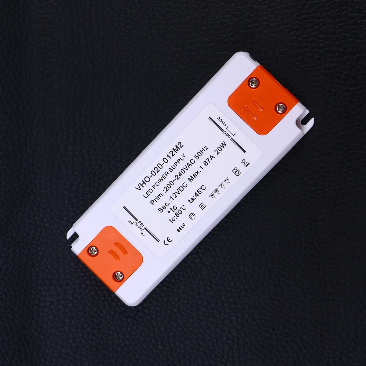 12V 20W LED Driver Converter Ultra- .67a Power Supply for LED Bulbs Lights with Overload Protection and Short Circuit