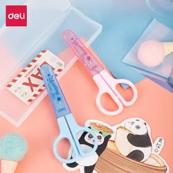 Deli 6021 Scissors For Kids Craft Kawaii School Supplies Tijeras Punta Redonda Material Oficina Y Papeleria Stainless Steel